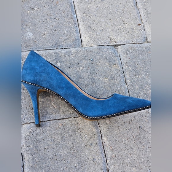 Coach 8.5B Blue Suede - Picture 3 of 15